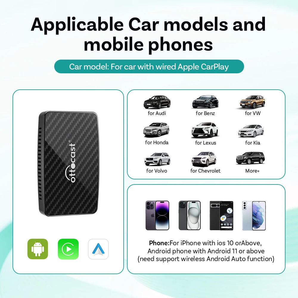 Adattatore Wireless CarPlay & Android Auto™