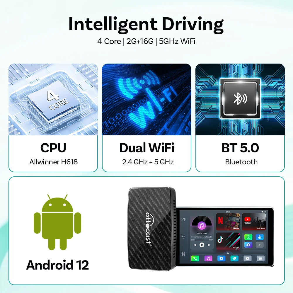 Adattatore Wireless CarPlay & Android Auto™