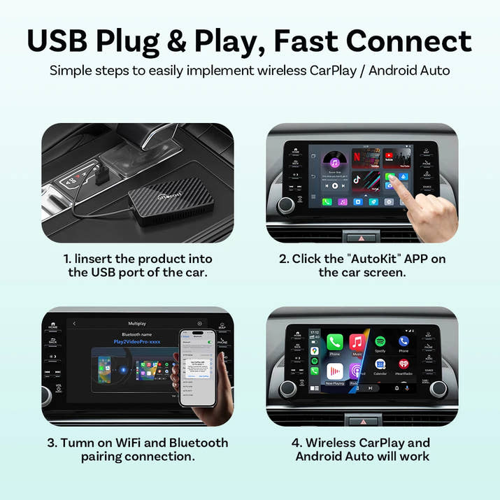 Adattatore Wireless CarPlay & Android Auto™